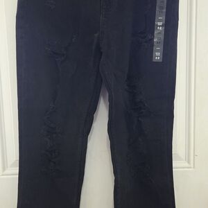 Aeropostale Women's Black Ripped Skinny Jeans